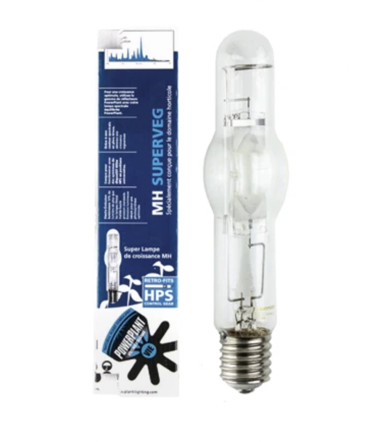 PowerPlant SuperVeg MH Metal Halide HPS Lamp/Bulb Fit Any Reflector 250/400/600w 